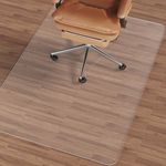 NATRKE Clear Office Chair Mat for Hard Floor, Transparent Computer Desk Chair PVC Mat for Furniture Wooden Floor Protector for Home Office, BPA and Phthalate Free, 122x92 cm (48"x36")