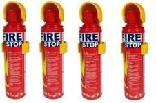 VOILA Aluminium 500 ml Fire Extinguisher Spray with Stand Pack of 4