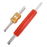 Air Conditioner Schrader Valve Stem Core Remover, Removal Tool for R134 R12 AC Car Air Contitionaing Repair, Dual Head Tire Repair Tools