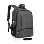 Kono Travel Laptop Backpack with USB Charging Port Water Resistant Work Business Computer Bag Schoolbag Rucksack for Women Men Casual Daypack Fits 15.6 Inch Laptop