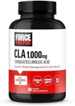 FORCE FACTOR CLA Supplements, CLA 3000 mg, Conjugated Linoleic Acid to Support Body Composition and Lean Muscle Mass, Made from Safflower Oil, Stimulant Free, Non-GMO, 90 Softgels