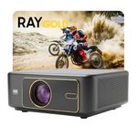 PIXPAQ RAY Gold (Japan) 2150 ANSI & 22000 Lumen Fully Automatic, Brightest Full HD 1080p,4K HDR Android Home Projector (Auto Focus + Auto Keystone), ARC, Dual WiFi & BT, Dual HDMI Port