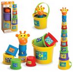 The Magic Toy Shop Gerry The Giraffe or Poppy The Unicorn Baby Toddler Stacking Nesting Sorting Cups Blocks Toy Activity Fun Time (Gerry The Giraffe)