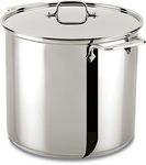 All-Clad 59916 Stainless Steel Dishwasher Safe Stockpot Cookware, 16-Quart, Silver