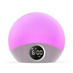 Dreamegg Sound Machine - Sunrise Alarm Clock, White Noise Machine for Sleeping with 30 Soothing Sounds, Gentle Wake up Sunlight, Dimmable Display, White Noise Sleep Aid for Heavy Sleepers, Adult Baby