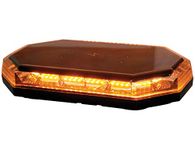 Buyers Products 8891060 15 Inch Octagonal LED Mini Light Bar, Amber, 56 LEDS, 10 Flash Patterns, Permanent Or Magnetic Mount, 3.2 Amp, Emergency Lights For Vehicles, Truck Accessories