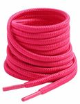 VSUDO 70 cm Round Rose Red Boot Laces, Rose Red Shoe Laces for Boots, 4mm Diameter Walking Boot Laces for Walking Boots, Work Boot Laces for Work Boots, Hiking Boot Laces (1 Pair-Rose Red-70cm)