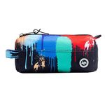 hype Bags Multi Coloured Graffiti Drip Unisex Pencil Case in Black Size: One Size