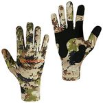 Men’s Camo Hunting Gloves UPF 50+ Lightweight Touchscreen Gloves for Warm Weather Fishing Hiking Outdoor Activities HG01M