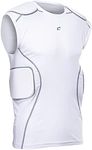 CHAMPRO Boys' Formation Football Padded Compression Shirt