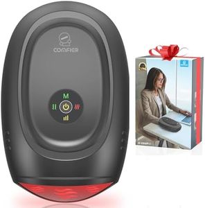 COMFIER Hand Massager with Heat and Compression, Cordless Hand Massager with Intelligent APP Control for Arthritis and Carpal Tunnel,Pain Relief, Gifts for Mom, Dads, Women and Man (Black)