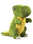 Mirada Super Soft Standing Green and Yellow Dinosaur Soft Toy for Boys/Kids/Girls | Soft Stuffed Plush Animal | - 35cm