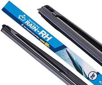 RAIN-RH 100% Silicone Wiper Blades 26" and 22" Set, Water Repellent Windshield Wipers, Wiper Blades, Windshield Wipers for my car(Set of 2)