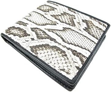 PELGIO Genuine Python Snake Skin Leather Bifold Wallet (Burmese Natural)