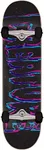 Creature Skateboard Complete 3D Logo Black/Purple 7.75" x 30" Assembled