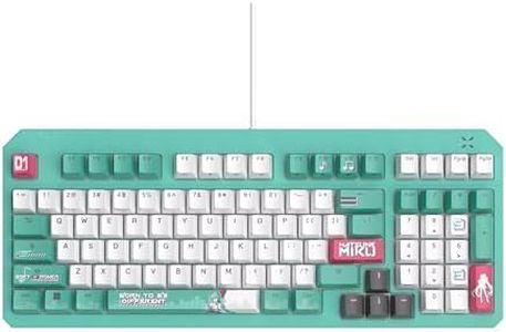 ASUS TUF Gaming K3 Gen II Hatsune Miku Edition Keyboard with Compact 97-Key Layout, Optical-Mechanical RGB switches, Silicone-Gasket Mount, dampening Foam, IP57 Waterproofing, a Detachable top Plate