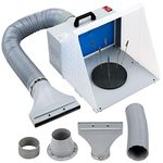 Voilamart Airbrush Spray Booth Kit Portable Spray Booth Filter and Extractor Set with Hose for Artwork Models Crafts