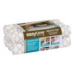 Duck Brand EasyLiner Brand Smooth Top Shelf Liner, Taupe Quatrefoil, ft, 6 Rolls, 20" x 6' (Pack of 6)