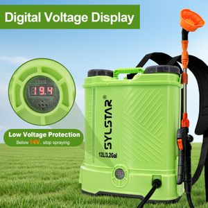 SYLSTAR 12L Battery Knapsack Sprayer – 80PSI, 5 Nozzles, Telescopic Wand, Makita 18V Compatible