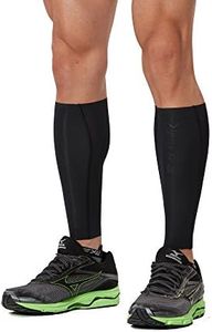 2XU Elite MCS Compression Calf Guards, Unisex-Adult, UA3064b, Black/Nero, Small