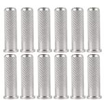 Zerone 12pcs Replacements Archery Base Inserts,Standard 6.2mm/0.24in Aluminum Carbon Arrow Shaft Hunting Accessory