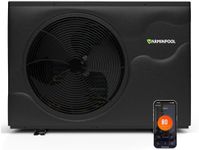 VARMINPOOL 58000BTU Smart Inverter Pro Pool Heat Pump for Inground & Above Ground Pools up to 18000 Gallons, WiFi Enabled Electric Pool Heater with Heating & Cooling, 220V, Timer Control