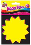 THE ART BOXARTBOX 10x10cm Fluorescent Stars (Pack of 40), Assorted, 6219