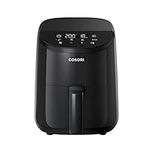 COSORI Small Air Fryer, 2L, Led Touch-control Display, 900W, 53% Faster, Nonstick and Dishwasher Safe, 30 Online Recipes, Low Noise, 97% Less Oil, Black