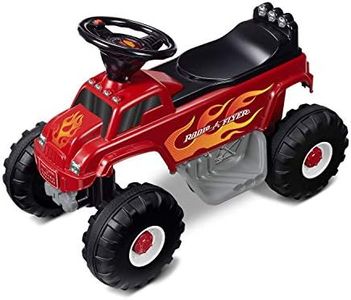 Radio Flyer Monster Truck with Lights & Sounds, 6 Volt Battery Powered Electric Car, Toddler Ride On Toy for Ages 1.5+, Large