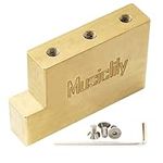 Musiclily Ultra Solid Fat Brass L Shape Tremolo Block for Floyd Rose Locking Tremolo Bridge,37mm Tall