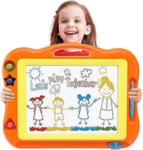 Magnetic Drawing Board Toddler Toys for Boys Girls, 17 Inch Erasable Doodle Board for Kids Colorful Etch Education Sketch Doodle Pad Toddler Toys for Age 3 4 5 6 7 Year Old boy Girl