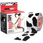 RockTape Unisex Uncut Std Kinesiology Tape (5cm x 5m Roll) - Elastic Therapeutic Sports Tape - Physio Sports Tape for Shoulder, Ankle, Elbow, Wrist, Shin Splints and Knee Support - Cow