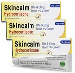 Hydrocortisone Cream 1% w/w Bite & Sting Cream – Mosquito & Bee Sting Relief, Itchy Skin & Redness Solution | 3 × 10g Tubes | HydraSole Bundles – Packaging May Vary