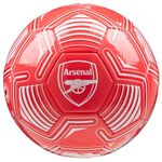 Arsenal F.C. Football Soccer Ball for Adults Teenagers Kids Training Football Size 3, 4 or 5 - Arsenal Merchandise (Red Logo, Size 4)