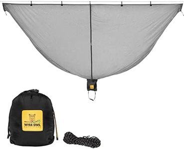 Hammock Bug Net - The SnugNet Mosquito Net for Hammocks - Premium Quality, Waterproof, Mesh Hammock Netting w/Double-Sided Zipper - Essential Camping Gear, Black