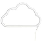 Amped & Co Cloud neon signs for wall Decor, Wall Hanging, White, 16 x 9.5 inches, with 84 inches Clear Cord operated with On/Off Switch, Wall lights for bedroom - decorative lights for home decor