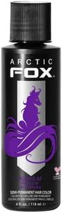 ARCTIC FOX Vegan and Cruelty-Free Semi-Permanent Hair Color Dye (4 Fl Oz, PURPLE AF)