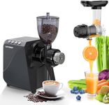 Cold Press Juicer,Slow Juicer Masticating Juicer Machines Electric Cold Juicer for Fruits Carrot Celery Vegetables,Coffee Herb Grinders No Static, Fresh Healthy Juice Extractor,BPA-Free,Easy to Clean