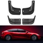 lcyen Te-sla Model 3 2024 Mud Flaps, Front and Rear Splash Guard, No Tape Mudflaps No Drilling Required, All Weather Protector Mudguards for Te-sla Model 3 2024 Upgraded Mud Flap(Set of 4)