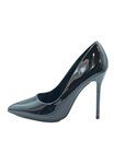 Womens High Heel Pointed Toe Pumps Smart Office Work Courts Shoes Ladies Pumps Party Prom Wedding Bridal Occasion Heeled Court Stiletto Heels Shoes Size Black Patent