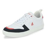 Bourge Men's Titlis12 Casual Shoes,White and Navy, 09