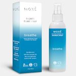 MOXE Shower Mist, Spa Steam Spray, Certified Natural Essential Oils, Aromatherapy, Tension Relief (Breathe, 118 ml (Pack of 1))