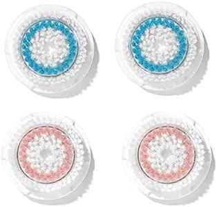 Clarisonic Deep Pore and Radiance Facial Cleansing Brush Head Replacement Set Compatible with Mia 1, Mia 2, Mia Fit, Alpha Fit, Smart Profile Uplift and Alpha Fit X