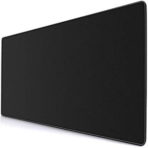 YEBMoo Extended Gaming Mouse Pad Extra Large (900x400x3 mm) Water Resistant Mice Mat with Non-Slip Base for PC Computer Laptop (90x40 Black001)