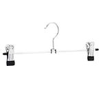 Amazon Basics Metal Trousers and Skirt Hangers with Clips, Pack of 20, Chrome