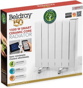 Beldray Smart Ceramic Radiator Heater – 1500W Electric Heating