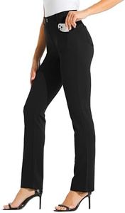 Willit 29" Women's Yoga Dress Pants Straight Leg Work Slacks Stretchy Office Casual Pants