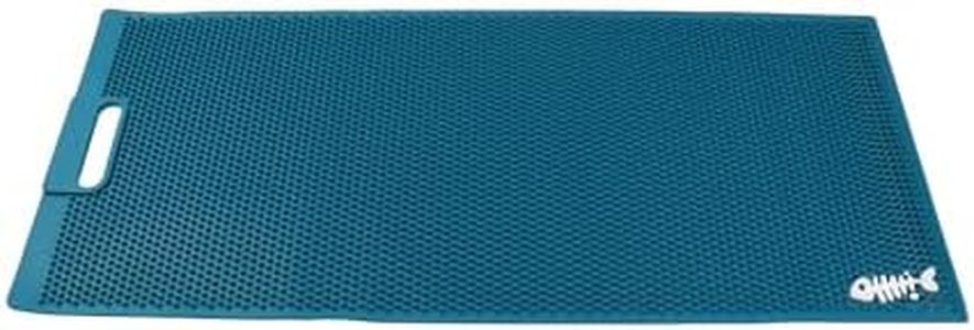 AFEISOL 32 Inch Fish Fillet Mat Heavy Duty Fish Cleaning Mat with Fish Ruler NonSlip Fish Fillet Mat for Filleting, Cutting, Cleaning Large Size Fish Cleaning Mat (Green)