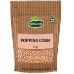 Popping Corn 1kg by Haton Hill | Popping Kernels for Fluffy Popcorn, Perfect for Snacks and Movie Nights