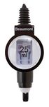 Beaumont Bar Optics 25 ml, Black & White, 25 ml Optics for Spirits, Tight Rubber Seal, Measurement Window for Monitored Dispensing, Use With a Wide Variety of Bottles, T413